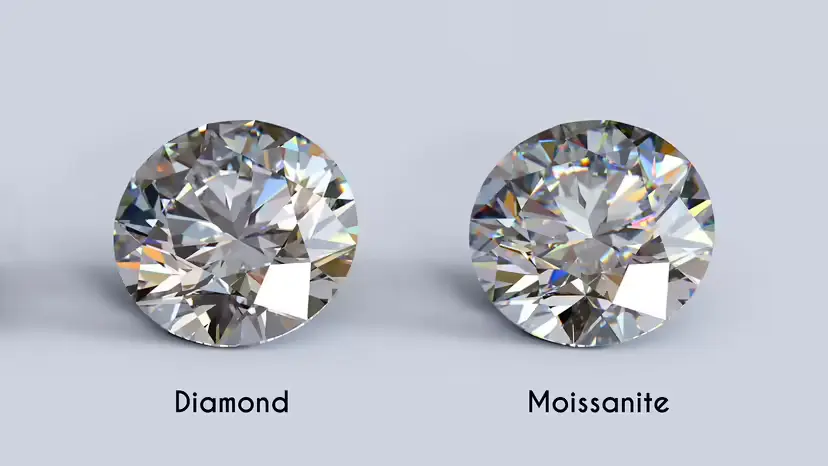 moissanite vs. diamond